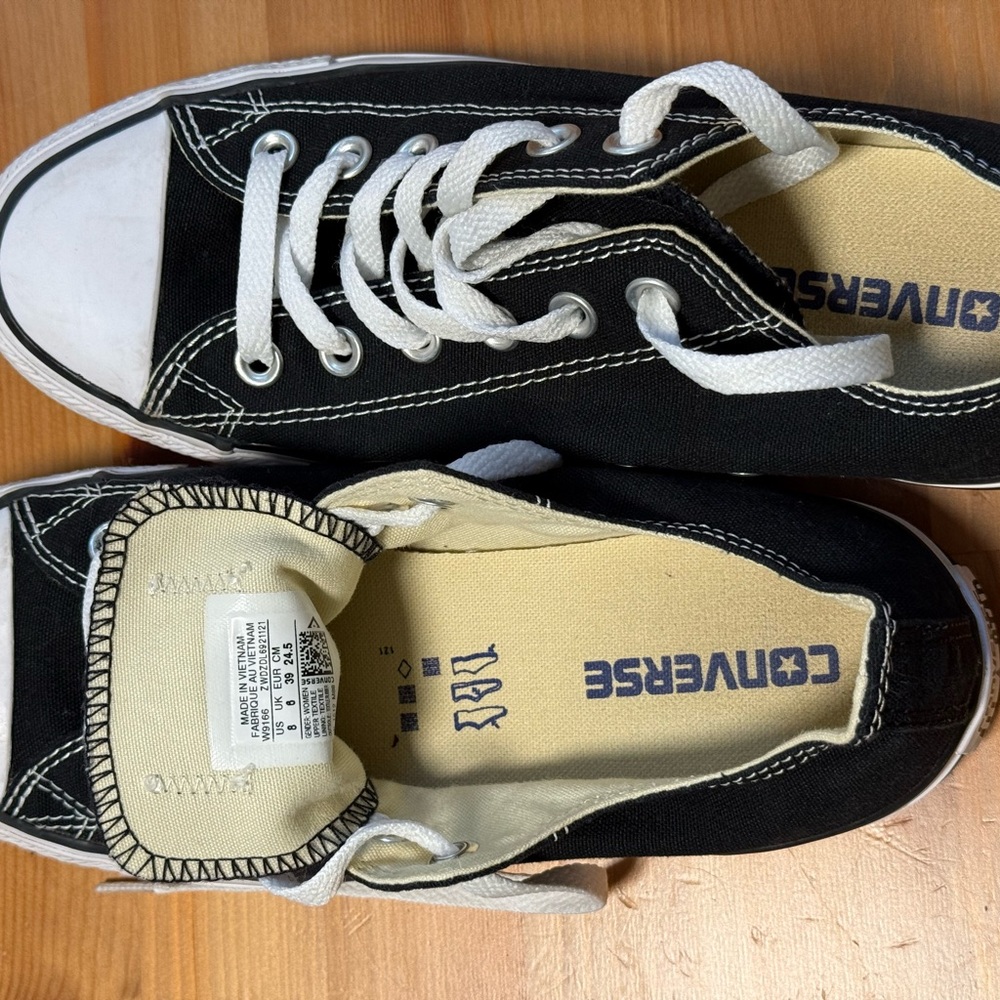 Converse  Black and White Sneakers - Picture 3 of 3